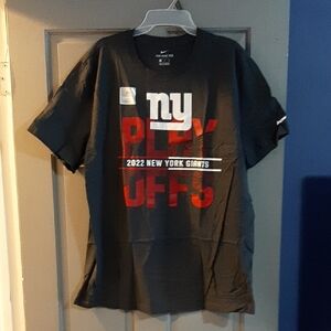 New York Giants Nike 2022 NFL Playoffs Iconic T-Shirt - Anthracite